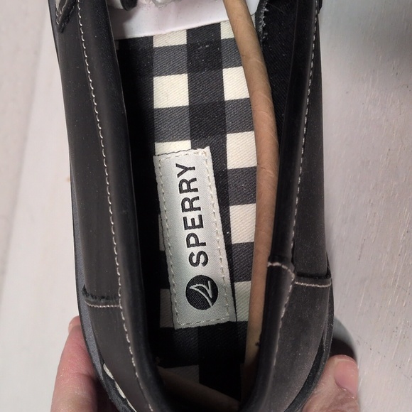 Sperry Bayside Platform Loafers 9.5W Leather Chunky Slip On 90s Minimalist - Picture 7 of 8